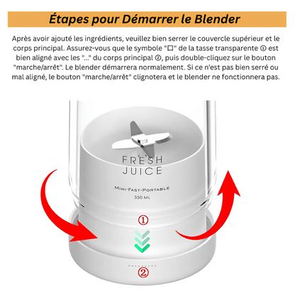 FreshCup© - Mini mixeur portable